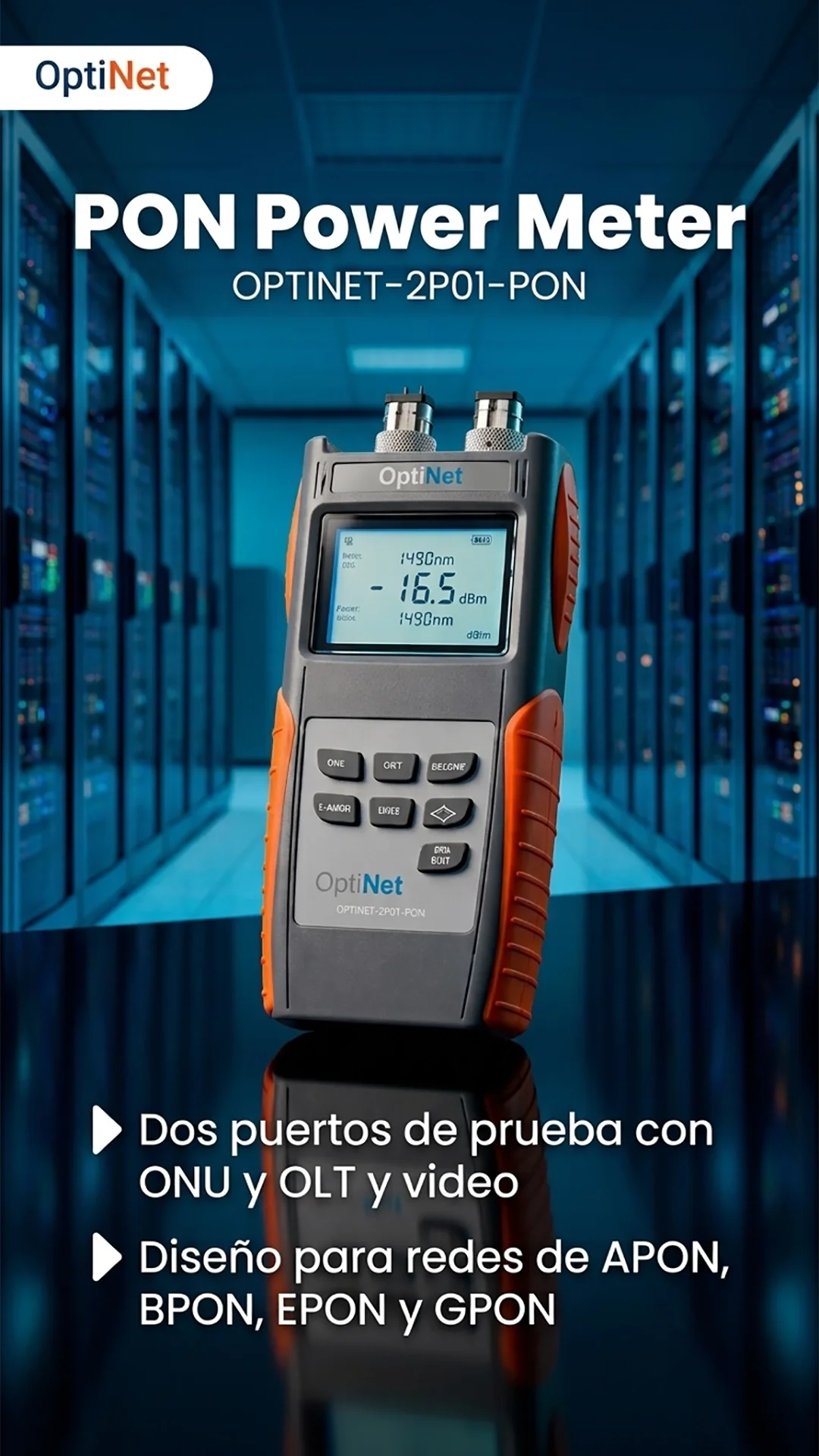 PON Power Meter: Medición exacta, instalaciones sin fallas